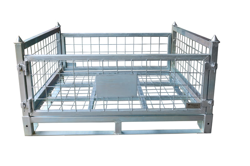 Indlæs billede i Gallery Viewer, Half Height Wire Mesh Stillage Cage – Collapsible, Stackable 1000kg SWL