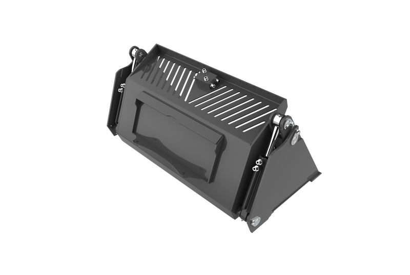 Indlæs billede i Gallery Viewer, 4-in-1 Bucket with Teeth for Mini Skid Steer - Low Profile Extended Bottom, Heavy Duty Steel