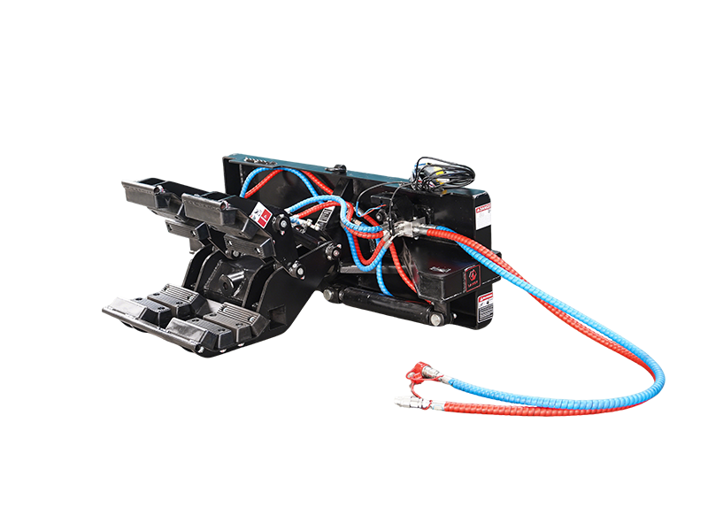 ギャラリービューアに画像をロードする, Skid Steer Pole Setter Attachment Double Cylinder Rotating 540kg