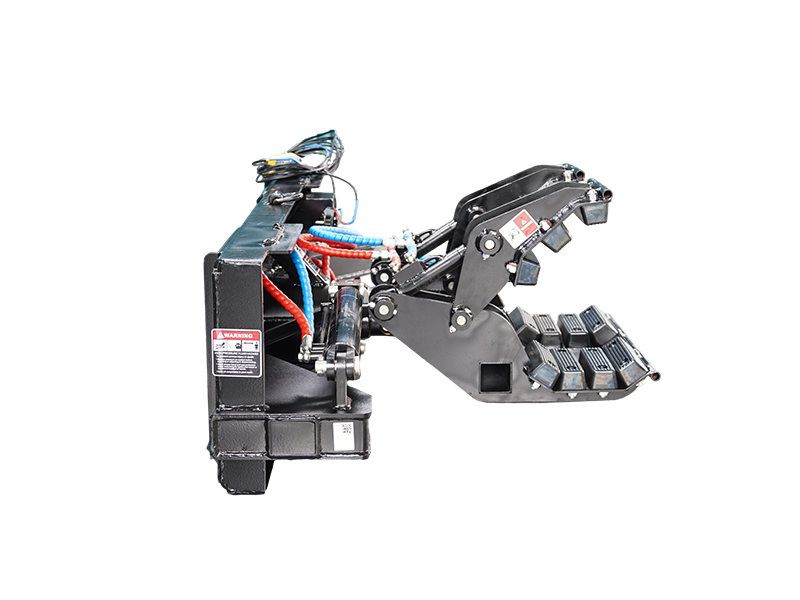 ギャラリービューアに画像をロードする, Skid Steer Pole Setter Attachment Double Cylinder Rotating 540kg