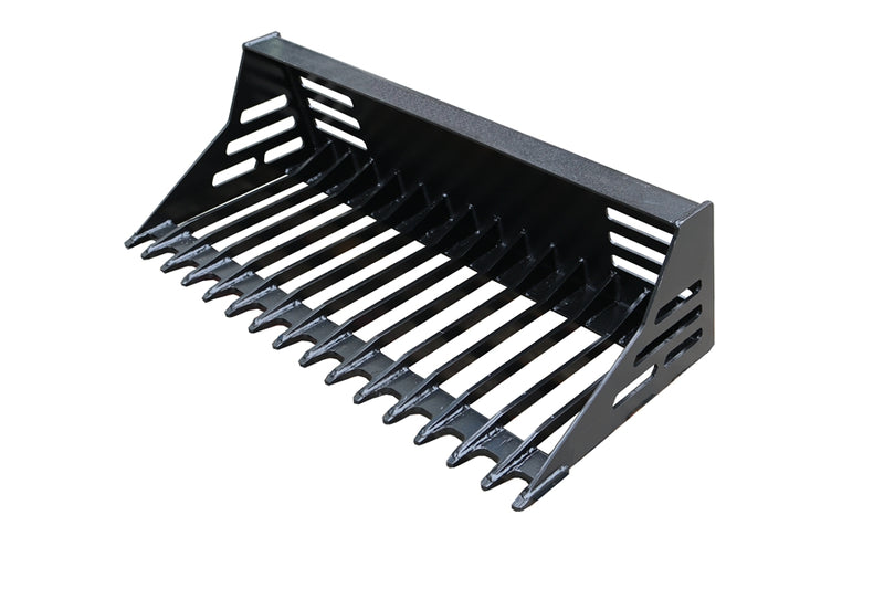 Chargez l'image dans la visionneuse de la galerie, Avant Loader Rock Bucket Rake - Heavy Duty Sifting Bucket for Debris Cleanup and Leveling