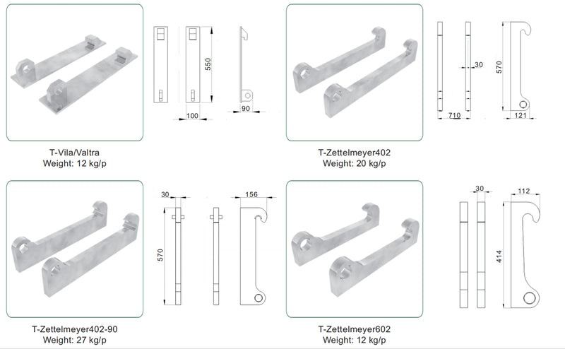 Indlæs billede i Gallery Viewer, Front Loader Quick Attach Bracket Euro SMS Trima Big BM Tractor Attachment Adapter