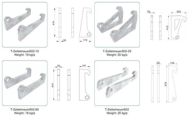 Indlæs billede i Gallery Viewer, Front Loader Quick Attach Bracket Euro SMS Trima Big BM Tractor Attachment Adapter