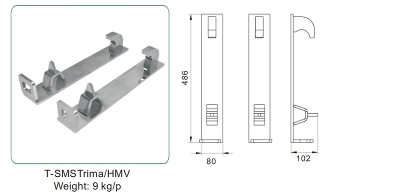 Indlæs billede i Gallery Viewer, Front Loader Quick Attach Bracket Euro SMS Trima Big BM Tractor Attachment Adapter
