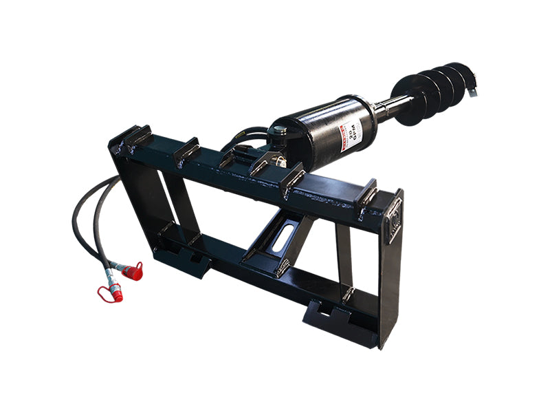 Load image into Gallery viewer, Skid Steer Hydraulic Auger Attachment Planetary Gear Drive Fence Post Tree Planting