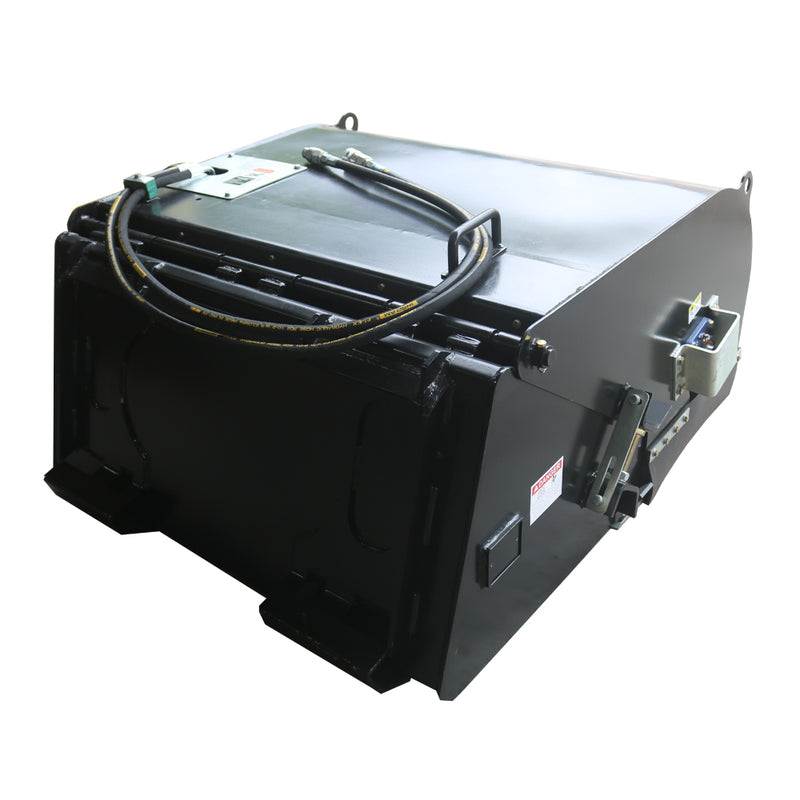 Load image into Gallery viewer, Skid Steer Hydraulic Pickup Box Broom Sweeper 44 Inch Debris Collection Dump Bucket Attachment