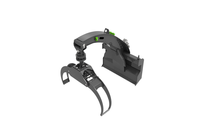 Indlæs billede i Gallery Viewer, Skid Steer Hydraulic 360 Rotating Log Grapple 450kg Timber Handling Forestry Attachment