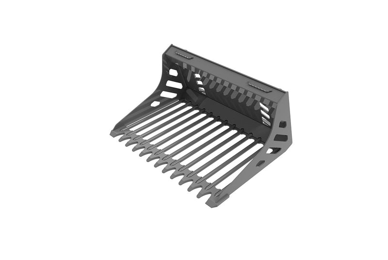 Indlæs billede i Gallery Viewer, Skid Steer Extreme Duty Rock Bucket 44 Inch Round Bar Rod for Land Clearing