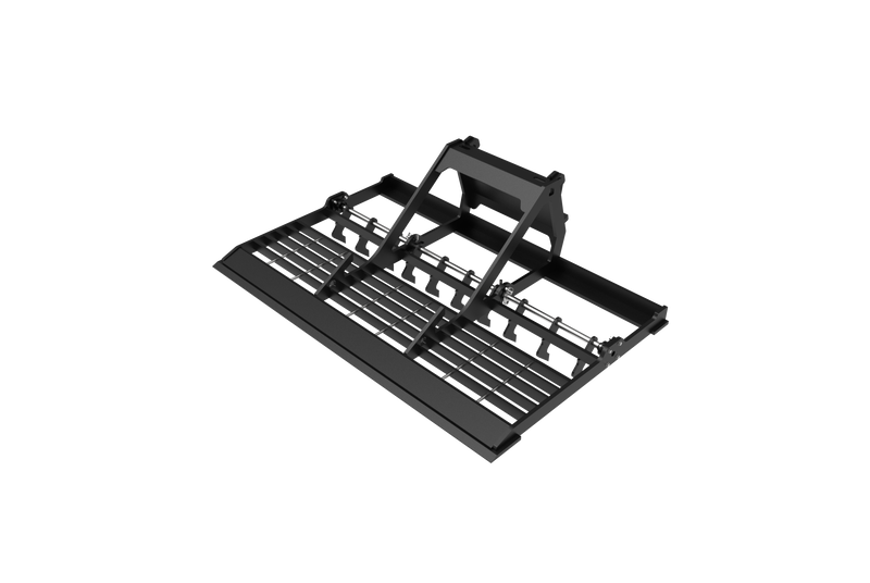 Load image into Gallery viewer, Heavy Duty Land Leveler for Compact Loader, 64 Inch, Dual Cutting Edge Grading Attachment