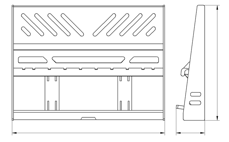 Chargez l'image dans la visionneuse de la galerie, Compact Loader Pallet Forks, 34-38 Inch Frame, 1000-1500 kg Adjustable Fork Attachment