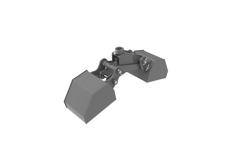 Indlæs billede i Gallery Viewer, 40L Heavy Duty Grab Clamp Bucket, Excavator Loader Attachment for Rocks, Logs and Construction Material