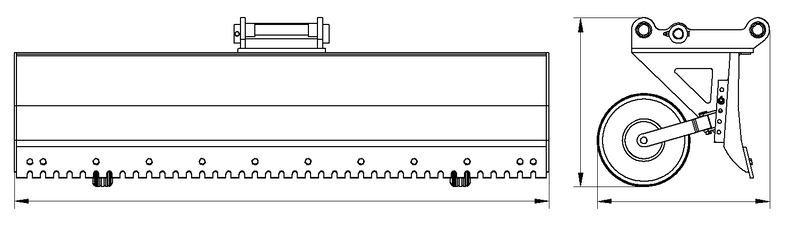 Indlæs billede i Gallery Viewer, Excavator Snow Plow Attachment 80 Inch Replaceable Cutting Edge EALITA