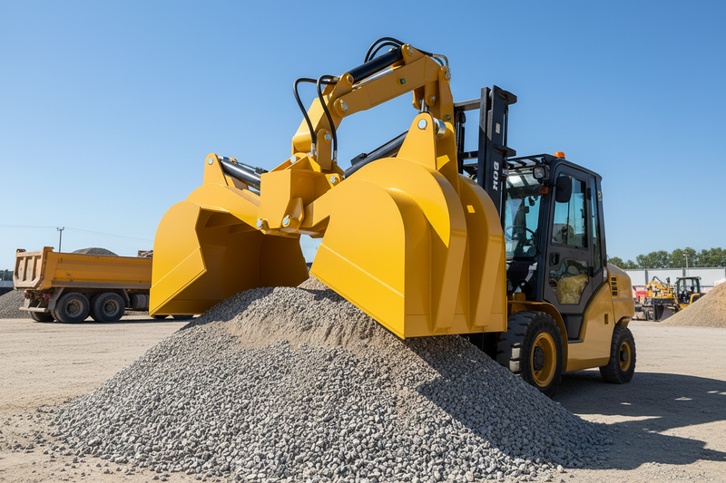 Load image into Gallery viewer, Hydraulic Clamshell Grab Forklift Attachment, 800kg, 0.5m³, Self-Loading, Class 3A, 4–4.5T