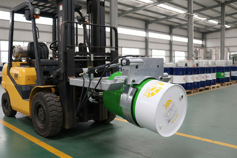 Load image into Gallery viewer, Hydraulic Drum Lifter & Rotator Forklift Attachment, 1000kg, 135° Rotation, 205L Drum, Galvanized