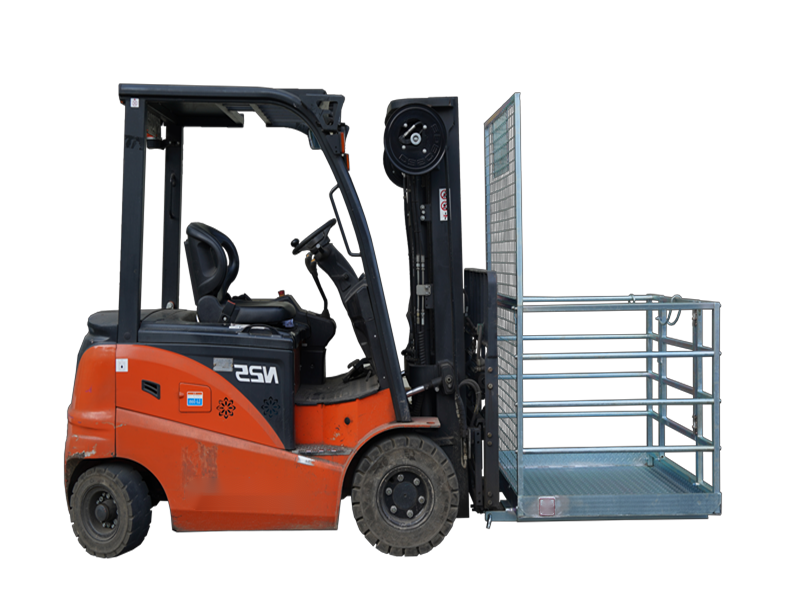 Laden Sie das Bild in Galerie -Viewer, Galvanized Finished Forklift Safety Cage & Work Platform