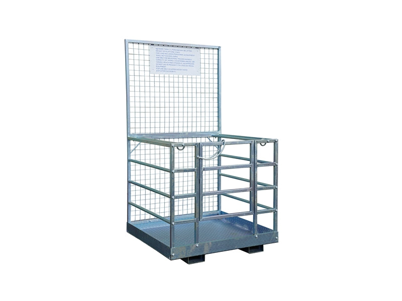 Laden Sie das Bild in Galerie -Viewer, Galvanized Finished Forklift Safety Cage & Work Platform
