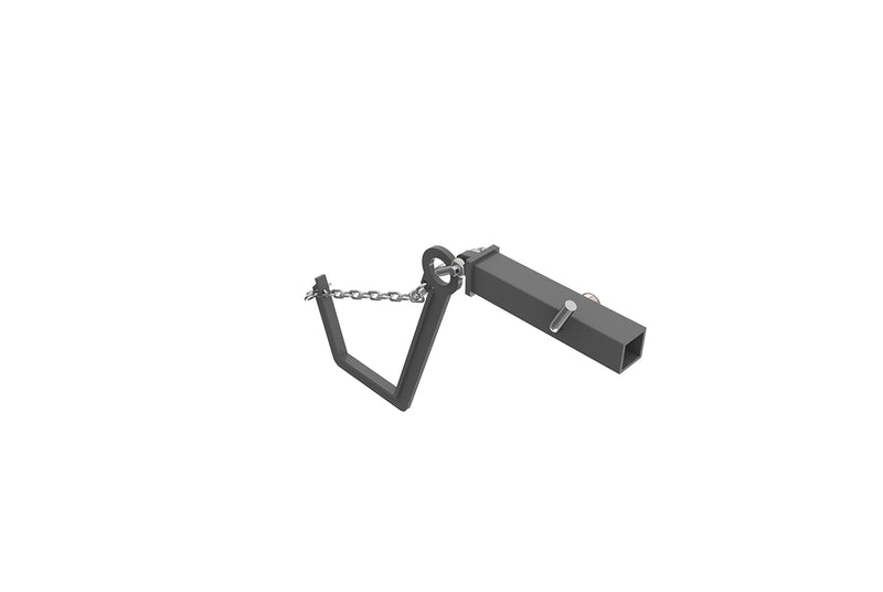 Indlæs billede i Gallery Viewer, Heavy Duty J Hook Lifting Attachment for Receiver Hitch, 1500 LB Capacity, Fits Pallet and Sheet Carrier, Security Chain Included