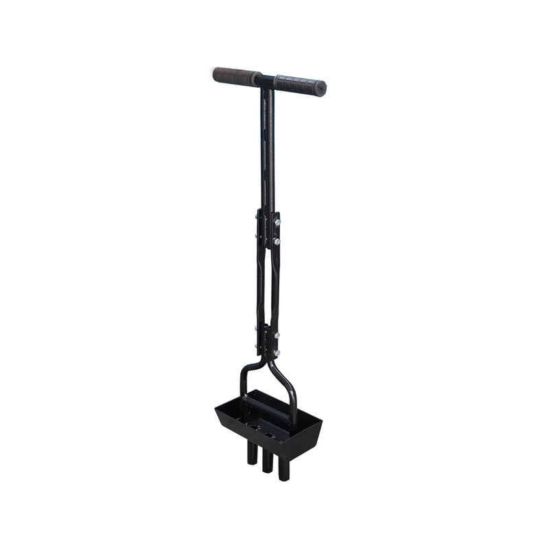 Indlæs billede i Gallery Viewer, Manual Lawn Core Aerator with Soil Collection Tray, 3 Tine Plug Aerator, 4 Inch Depth, 37.6 Inch, No Cleanup Needed