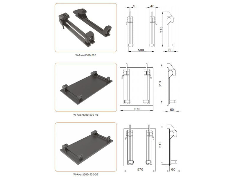 Indlæs billede i Gallery Viewer, Avant 300 500 700 Loader Hitch Bracket Compact Loader Attachment Linkage Welding Mount