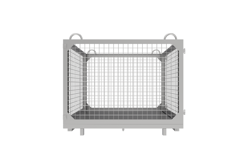 Load image into Gallery viewer, Foldable Crane & Forklift Goods Cage – Stackable Flat Pack 1000kg SWL