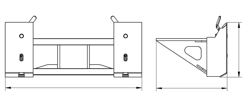 Indlæs billede i Gallery Viewer, Excavator to Skid Steer Adapter Plate Universal Quick Attach Attachment Adapter