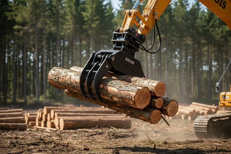 Load image into Gallery viewer, Hydraulic Five Finger Grapple for Excavator, 1-8 Ton Timber Grab Attachment, Multiple Sizes