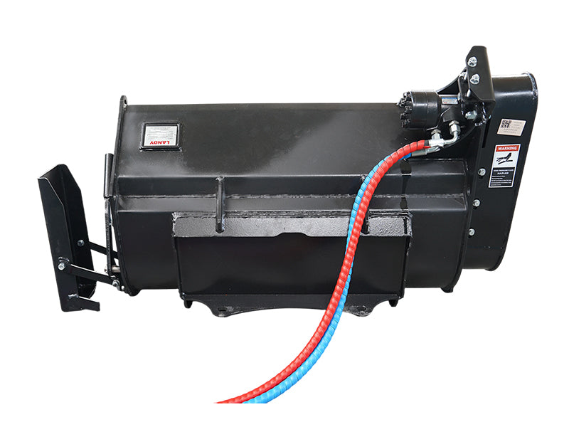 Załaduj obraz do przeglądarki galerii, Mini Skid Steer Self Loading Concrete Mixer Bucket - 100L Hydraulic Discharge with Bag Breaker