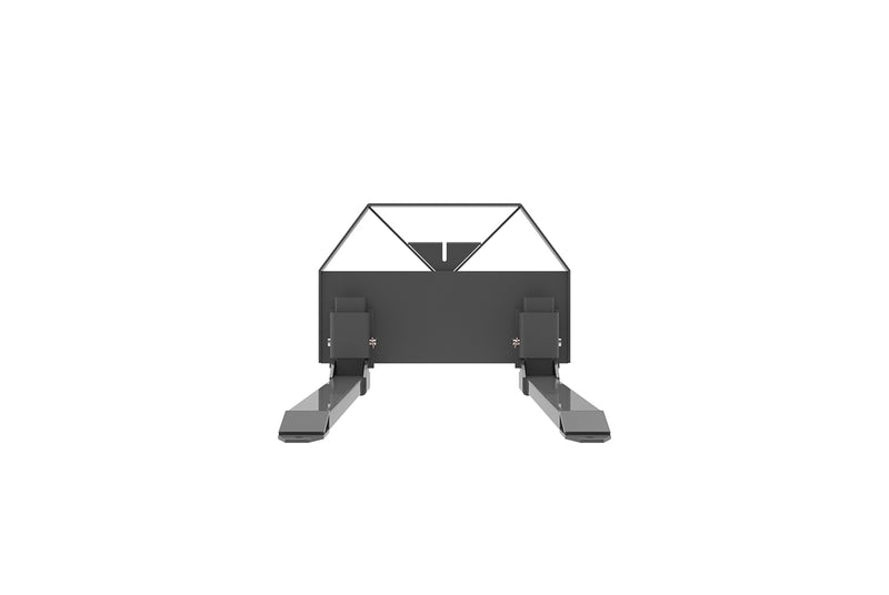 Indlæs billede i Gallery Viewer, Mini Skid Steer Pallet Forks with Tow Hitch - 46 Inch Heavy Duty Fork Attachment 1200kg Capacity