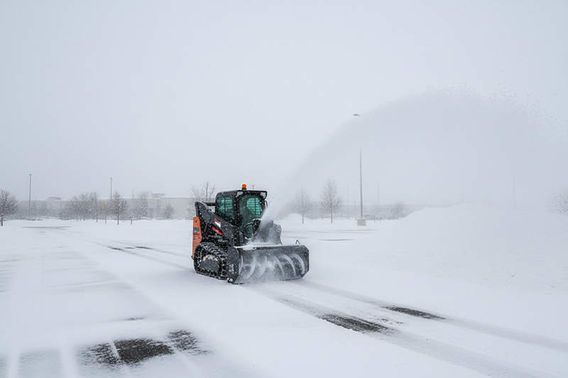 Chargez l'image dans la visionneuse de la galerie, Mini Skid Steer Hydraulic Snow Blower - 48 Inch Heavy Duty Auger Attachment No Shear Pins