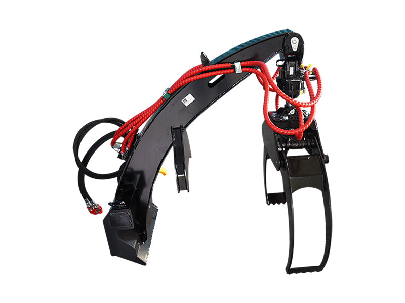 Load image into Gallery viewer, Mini Skid Steer Log Grapple Hydraulic Spring Centered Heavy Duty Wood Handling Attachment