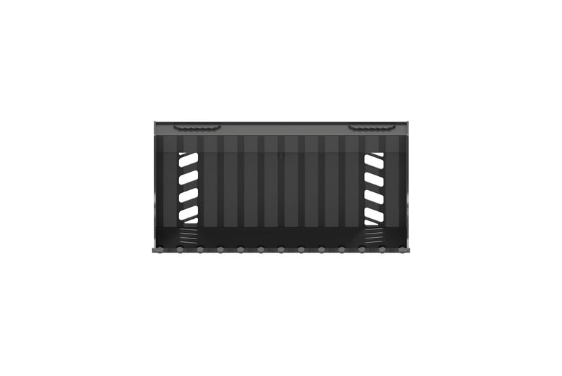 Indlæs billede i Gallery Viewer, 42 Inch Mini Skid Steer Extreme Duty Round Bar Rock Bucket Attachment