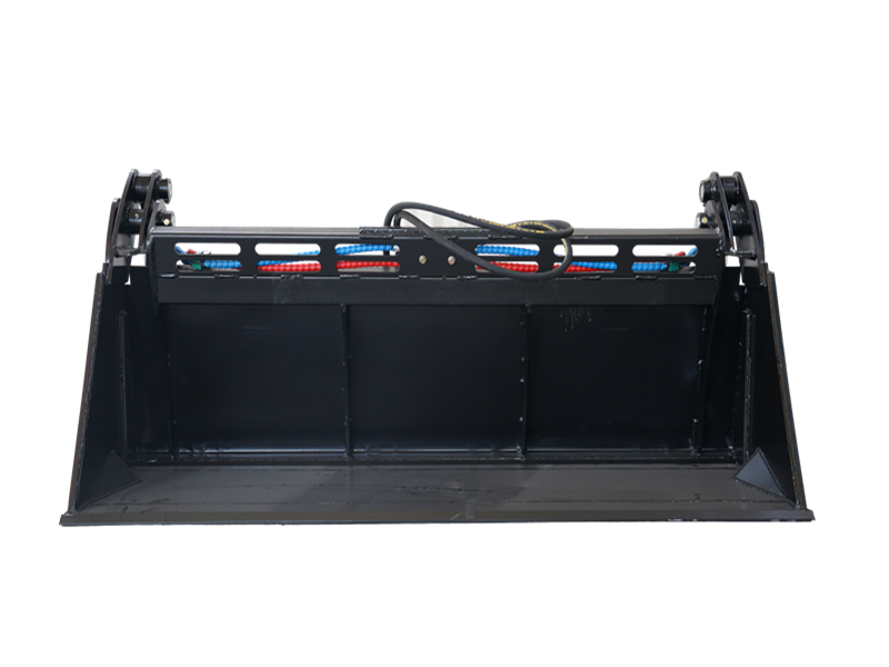 Load image into Gallery viewer, Construction Attachments 4 in 1 Skid Steer Low Profile Extended Bottom Bucket