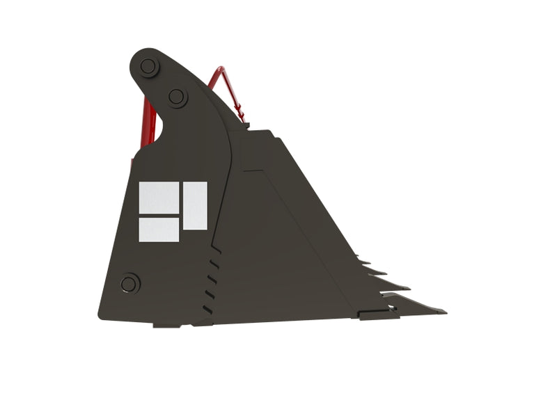 Load image into Gallery viewer, Skid Steer Attachments 4 in 1 Bucket with Teeth Low Profile Extended Bottom Bucket