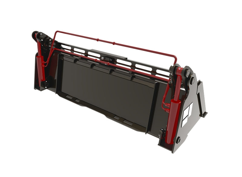 Load image into Gallery viewer, Skid Steer Attachments 4 in 1 Bucket with Teeth Low Profile Extended Bottom Bucket