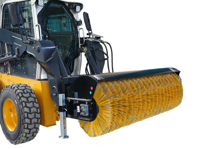 Load image into Gallery viewer, 72" Wide Skid Steer Angle Rotary Broom,Sweepster