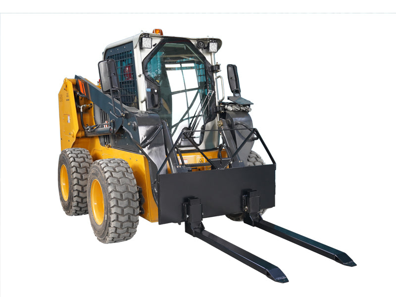 Indlæs billede i Gallery Viewer, 46 Inch Economy Skid Steer Pallet Forks, Heavy Duty 1200kg Capacity Pallet Fork Attachment with Tow Hitch