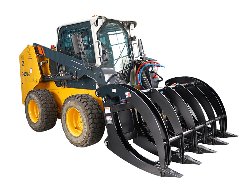 Load image into Gallery viewer, 72" wide Extreme Duty Root Rake Grapple for Skid Steer