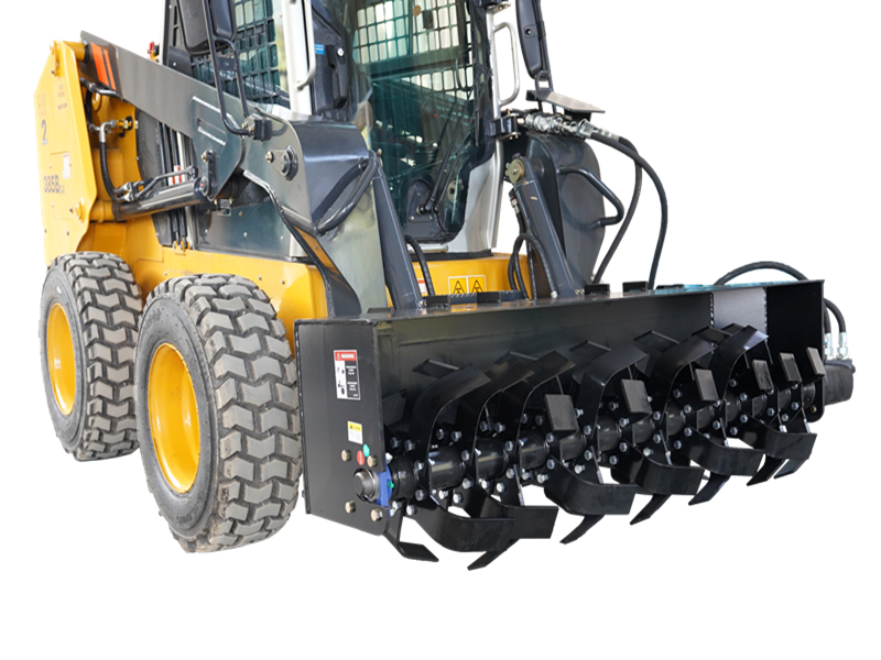 Indlæs billede i Gallery Viewer, Skid Steer Hydraulic Rotary Tiller Attachment 72 Inch Bi-Directional Low Flow