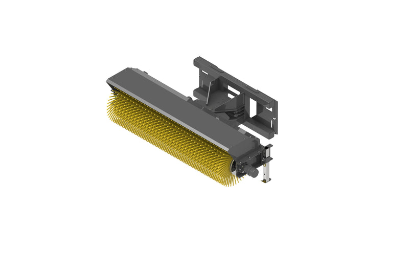 Load image into Gallery viewer, Skid Steer Hydraulic Angle Rotary Broom 72 Inch 30 Degree Snow Debris Quick Attach S-HAB