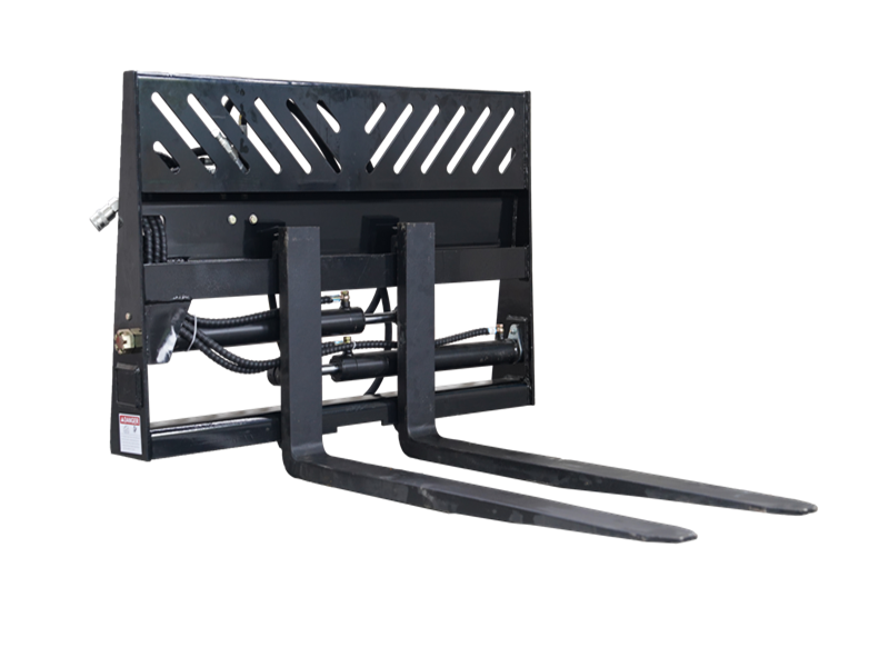 Indlæs billede i Gallery Viewer, Hydraulic Positioning Skid Steer Pallet Forks, Class 2A 2000kg Heavy Duty Fork Attachment MP1140