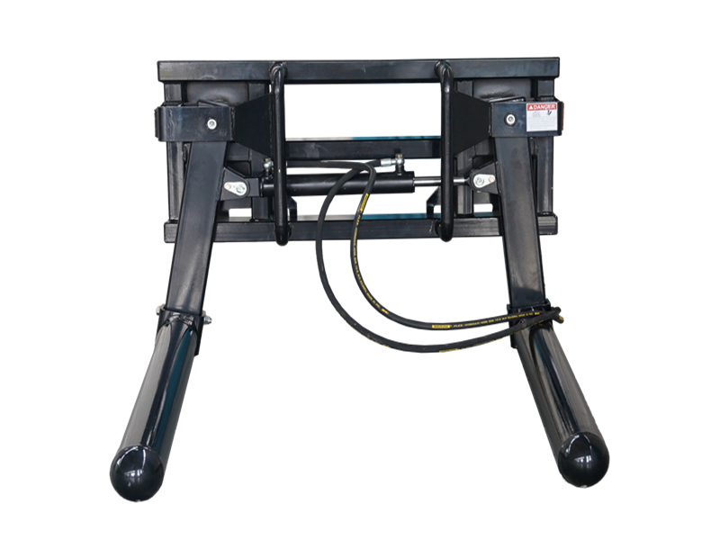Load image into Gallery viewer, Skid Steer Hydraulic Bale Lifter Handler Round Square Bale Roller Tube Quick Attach S-HSBH