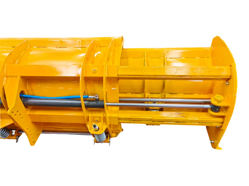 Load image into Gallery viewer, Skid Steer Snow Pusher Attachment 84-144 Inch Hydraulic Expandable Heavy Duty