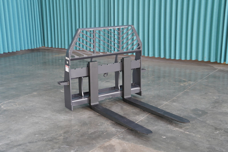 Indlæs billede i Gallery Viewer, Skid Steer Pallet Forks Frame Heavy Duty Class 2A 3A 2T to 5.5T Universal Quick Attach for Pallet and Bale Handling