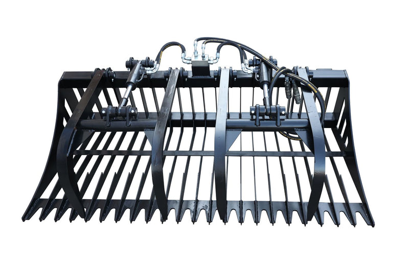 Indlæs billede i Gallery Viewer, Skid Steer Rock Grapple Bucket Attachment 72-84 Inch Twin Cylinder