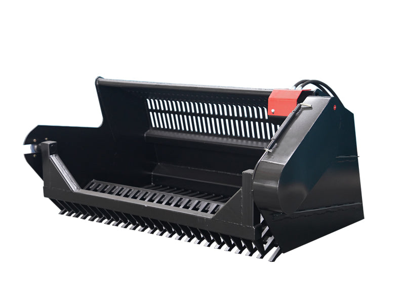 Load image into Gallery viewer, Skid Steer Rock Picker Attachment Hydraulic 72 Inch High Carbon Steel Tines