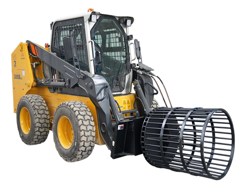 Indlæs billede i Gallery Viewer, Skid Steer Rotary Drum Rock Picker Attachment Hydraulic Soil Separation