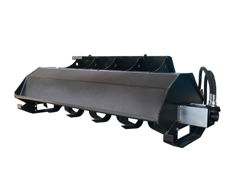 Chargez l'image dans la visionneuse de la galerie, Skid Steer Rotary Tiller Attachment 72 Inch Bi-Directional Replaceable Hardened Tines