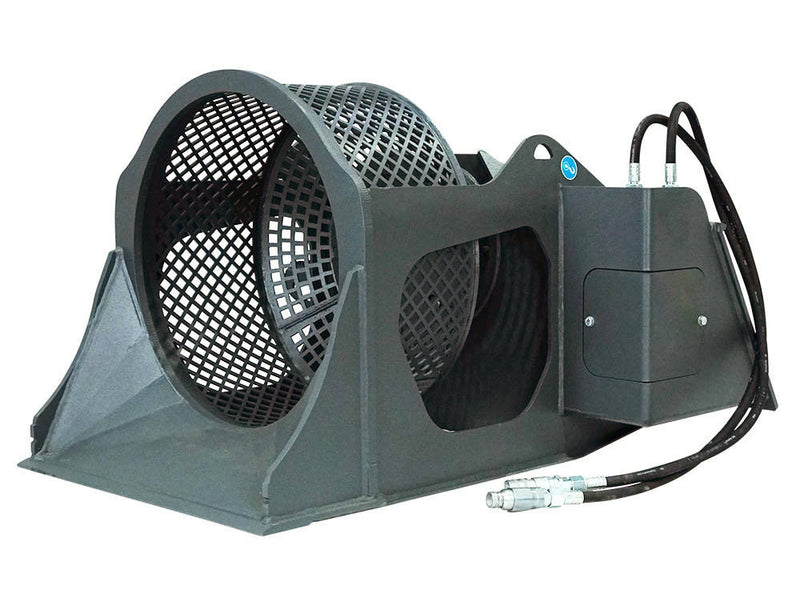 Indlæs billede i Gallery Viewer, Skid Steer Screening Bucket Attachment Soil Separation Sieve 0.3 to 0.8m3