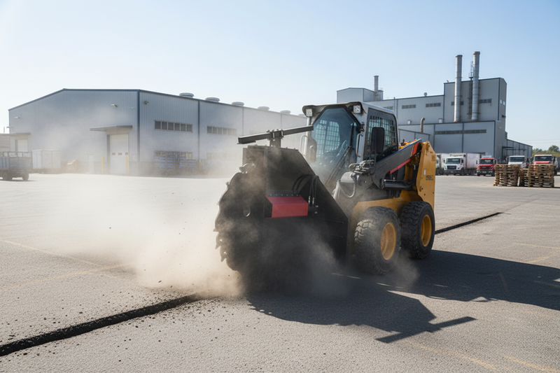 Load image into Gallery viewer, Skid Steer Wheel Saw Attachment Concrete Asphalt Cutting 14 Inch 450mm Depth