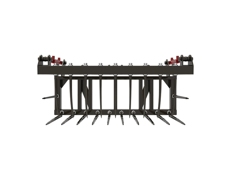 Indlæs billede i Gallery Viewer, Hydraulic Power Silage Grab for Front Loader Tractor with Removable Tines